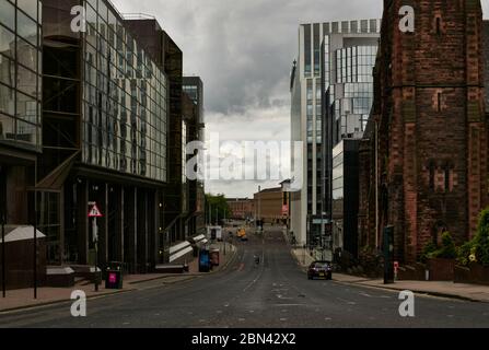 Stadtzentrum von Glasgow unter Beschränkungen der Sperrung des Coronavirus, Mai 2020 Stockfoto