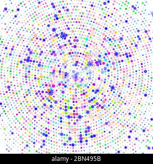 bunte Konfetti auf weißem Hintergrund Stock Vektor