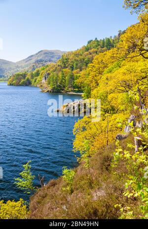 Blick am Ufer des Ullswater, Lake District Nationalpark. England. VEREINIGTES KÖNIGREICH Stockfoto