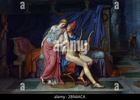 Die Liebe von Paris und Helen 1788 Louis David Griechisch Griechenland Sparta Troy Trojan Frankreich Französisch ( Jacques Louis David ) Stockfoto