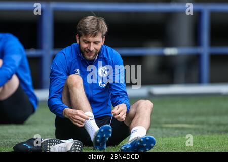 Gelsenkirchen, Deutschland. 12. Mai 2020. firo 12.05.2020, Fußball, Saison 2019/2020, Bundesliga, POOLFOTOS - Training FC Schalke 04, Guido BURGSTALLER (FC Schalke 04) Quelle: dpa/Alamy Live News Stockfoto