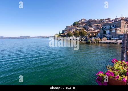 Anguillara Sabazia, Bracciano-See, Latium, Mittelitalien, Stockfoto