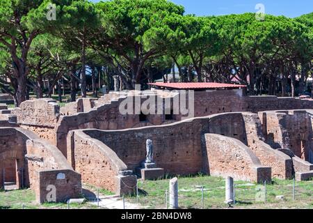 Terme di Nettuno, Neptunbäder, Ostia Antica, Ostia, Italien Stockfoto