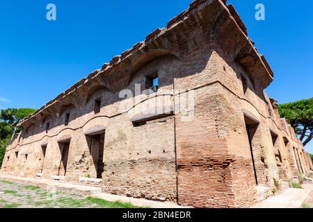 Caseggiati del Thermopolium e di Diana - Scavi di Ostia Antica, Ostia Antica, Ostia, Italien Stockfoto