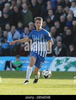 HARTLEPOOL, ENGLAND - Rhys Oates von Hartlepool United während des SKY Bet League 2 Spiels zwischen Hartlepool United und Doncaster Rovers im Victoria Park, Hartlepool am Samstag, den 6. Mai 2017. Stockfoto