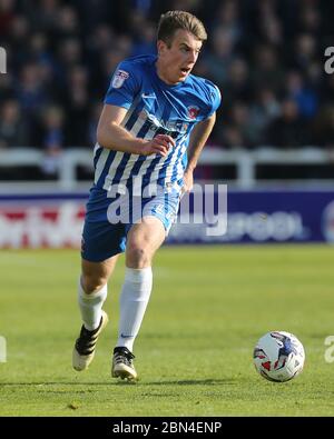 HARTLEPOOL, ENGLAND - Rhys Oates von Hartlepool United während des SKY Bet League 2 Spiels zwischen Hartlepool United und Doncaster Rovers im Victoria Park, Hartlepool am Samstag, den 6. Mai 2017. Stockfoto