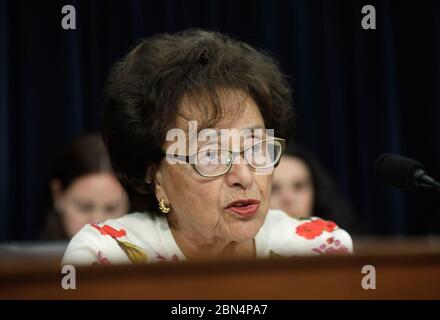 Rep. Nita Lowey vom House Committee on Appropriations stellt Fragen an die US-Grenzpatrouillenoberin Carla L. Provost während einer Anhörung über die Überwachung der Grenzpatrouille in Washington, D.C. am 24. Juli 2019. CBP Stockfoto