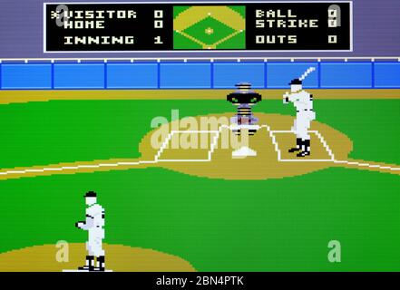 Pete Rose Baseball - Atari 7800 Videotagetspiel Stockfoto