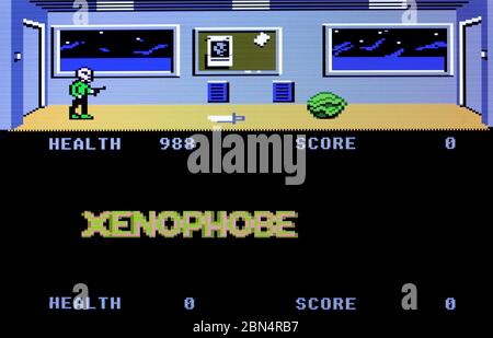 Xenophobe - Atari 7800 Videotagetspiel Stockfoto