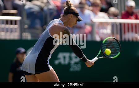 Polona Hercog aus Slowenien in Aktion während ihres dritten Spielrundenes beim Nature Valley International WTA Premier Tennisturnier 2019 Stockfoto