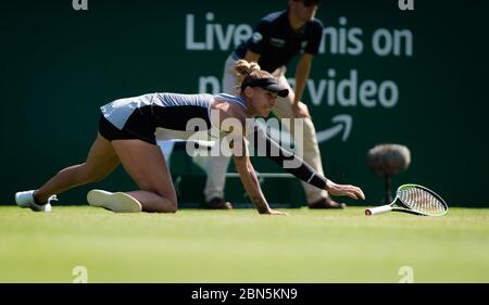 Polona Hercog aus Slowenien in Aktion während ihres dritten Spielrundenes beim Nature Valley International WTA Premier Tennisturnier 2019 Stockfoto