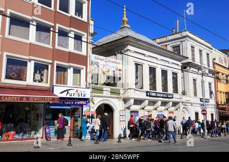 Divan Yolu Street, Sultanahmet District, Istanbul, Türkei, Europa Stockfoto