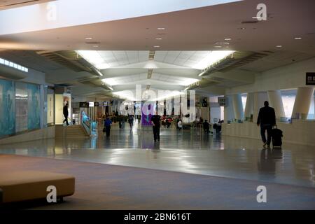 SAN FRANCISCO, California, United States - Jun 27th, 2018: Im Terminal der Flughafen San Francisco Flughafen San Francisco. San Francisco ist das Wichtigste Stockfoto