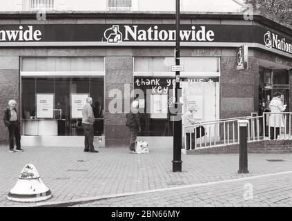 eastbourne Lockdown Shopping, isoliert, trostlos, covid 19, Corona-Virus Stockfoto