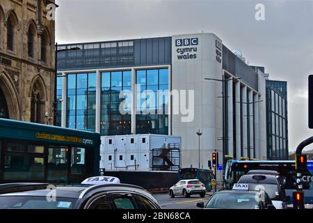 Die neuen BBC Cymru Wales TV Büros und Studios am Central Square im Zentrum von Cardiff, auf dem ehemaligen Busbahnhof. Stockfoto