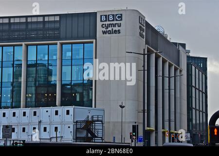 Die neuen BBC Cymru Wales TV Büros und Studios am Central Square im Zentrum von Cardiff, auf dem ehemaligen Busbahnhof. Stockfoto