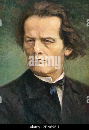 ANTON RUBINSTEIN (1829-1894) russischer Komponist und Dirigent Stockfoto