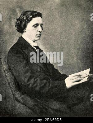 LEWIS CARROLL (1832-1898) englischer Autor von Kinderromanen Stockfoto