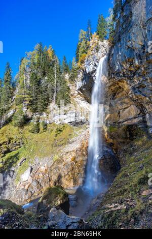 Wasserfall von Johannesburg, Bezirk Sankt Johann im Pongau, Land Salzburg, Österreich Stockfoto