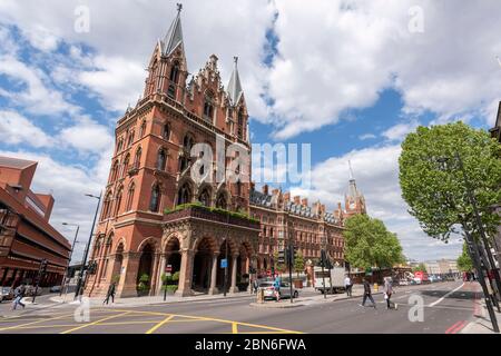 St Pancras Hotel während der Covid 19-Sperre, London Stockfoto