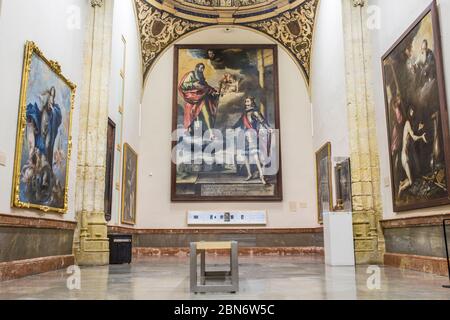 Cordoba, Spanien - 7. Dezember 2018: Cordoba Fine Arts Museum Zimmer, Spanien. Ehemaliges Krankenhaus der Wohltätigkeitsorganisation Stockfoto