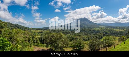 Panorama Der Arenal Vulkan Landschaft Stockfoto