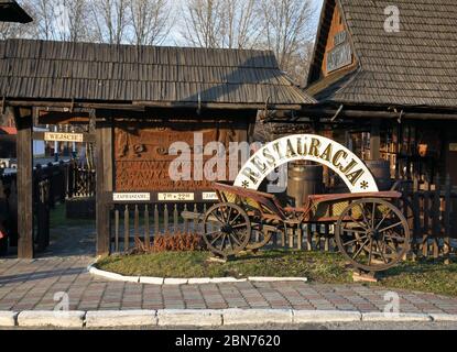 Hotel- und Restaurantkomplex Pastewnik in Przeworsk. Polen Stockfoto