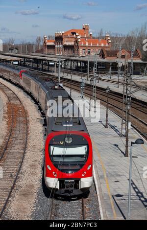 Bahnumläufe im spanischen Eisenbahnnetz Stockfoto