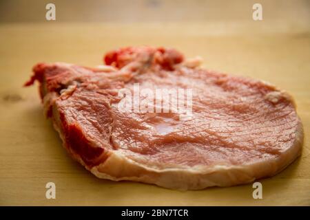 Rindfleisch Steak Kalbfleisch von Bio-Bauernhof im Freien Stockfoto