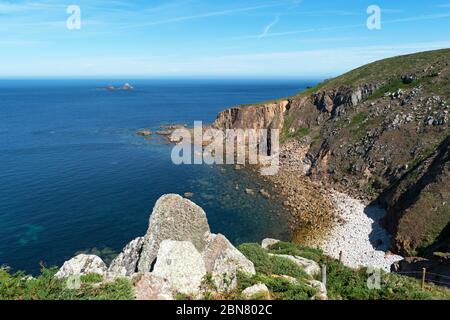 Cot Cove in porth nanven in cornwall, england, großbritannien Stockfoto