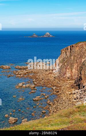 Cot Cove in porth nanven in cornwall, england, großbritannien Stockfoto