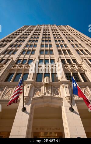 Norwood Tower, historischer Büroturm im neugotischen Stil, das höchste Bürogebäude in Austin von 1929 bis 1971, Austin, Texas Stockfoto