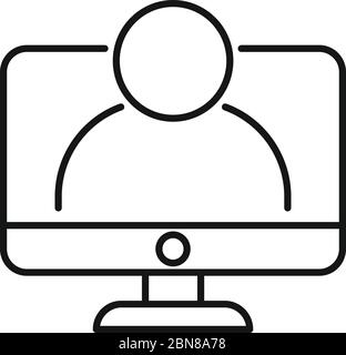 Hinweis: Symbol. Gliederungshinweis Refferal Vektor-Symbol für Web-Design isoliert auf weißem Hintergrund Stock Vektor