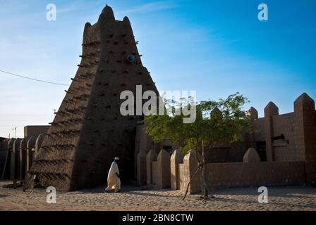 Sankore Moschee. Erbaut im 15. und 16. Jahrhundert. Timbuktu-Stadt. Timbuktu-Region. Mali. Stockfoto