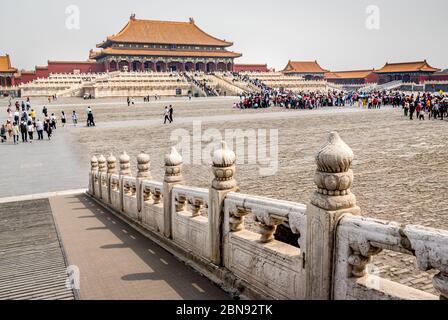 Halle der höchsten Harmonie, Verbotene Stadt, Beijing Stockfoto