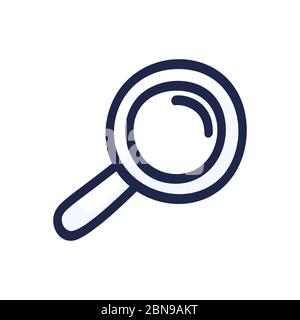 Handgezeichnetes Symbol für Doodle-Vergrößerungsglas. Hand gezeichnet schwarz umreißen Cartoon Stil Vektor-Illustration Stock Vektor