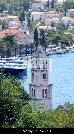 Das Kloster unserer Lieben Frau vom Schnee in Cavtat, Kroatien. Stockfoto