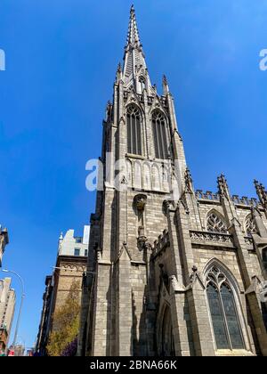 Grace Church ist eine historische Pfarrkirche in Manhattan, New York City, die Teil der Episcopal Diözese von New York ist. Stockfoto