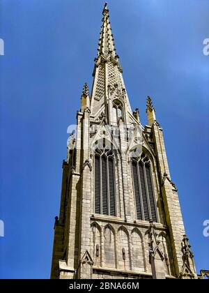 Grace Church ist eine historische Pfarrkirche in Manhattan, New York City, die Teil der Episcopal Diözese von New York ist. Stockfoto