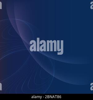 Abstrakter dunkelblauer Hintergrund mit leuchtenden Elementen Stock Vektor