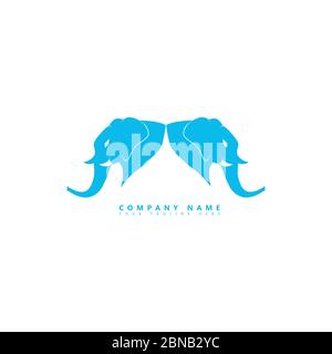 Dies ist ein Bild eines Elefanten. Dieses Logo ist gut für die Verwendung durch Tourismusunternehmen oder Wildtierorganisationen. Stock Vektor