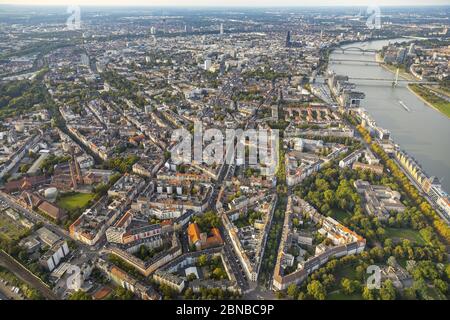 , Stadtansicht von Köln mit Dom, 21.09.2017, Luftaufnahme, Deutschland, Nordrhein-Westfalen, Stadt, Köln Stockfoto