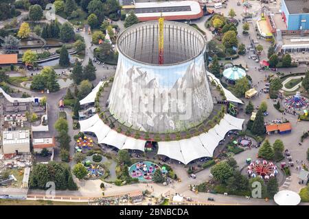 , Standort Wunderland Kalkar auf dem ehemaligen Areal des Kernkraftwerks Kalkar, 03.09.2017, Luftaufnahme, Deutschland, Nordrhein-Westfalen, Kalkar Stockfoto