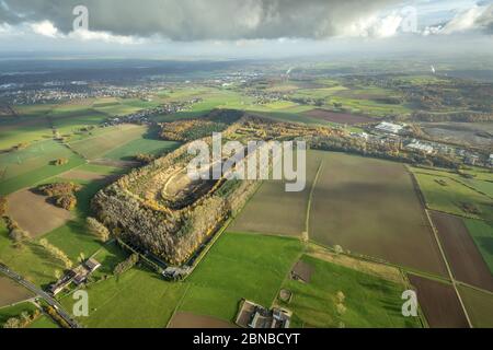 , Mülldeponie Berghalde Beythal in Düren, 17.11.2017, Luftaufnahme, Deutschland, Nordrhein-Westfalen, Düren Stockfoto