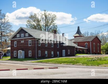 Kleines malerisches Dorf in der Region New York Finger Lakes Stockfoto