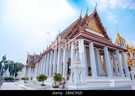 Name dieses Tempels ' Loha Prasat ' und der Tempel bekannt als ' Wat Ratchanatdaram ' in den lokalen Leuten Stockfoto