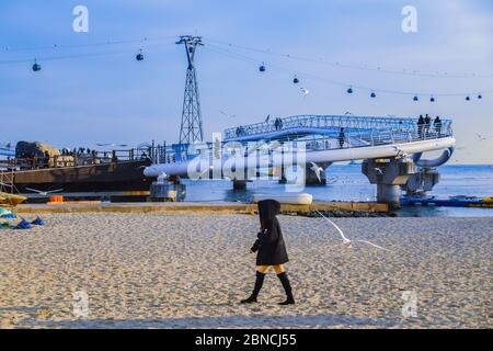 Busan, Südkorea 18/2020 Busan Songdo Skywalk Stockfoto