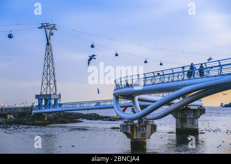 Busan, Südkorea 18/2020 Busan Songdo Skywalk Stockfoto