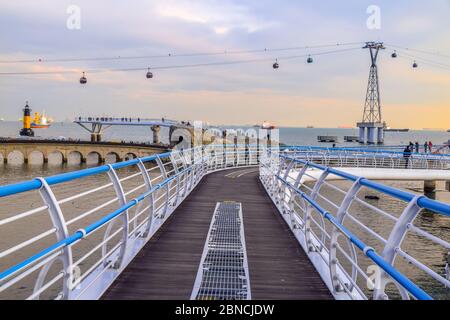 Busan, Südkorea 18/2020 Busan Songdo Skywalk Stockfoto