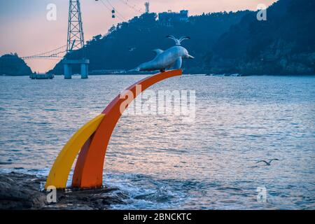 Busan, Südkorea 18/2020 Busan Songdo Skywalk Stockfoto